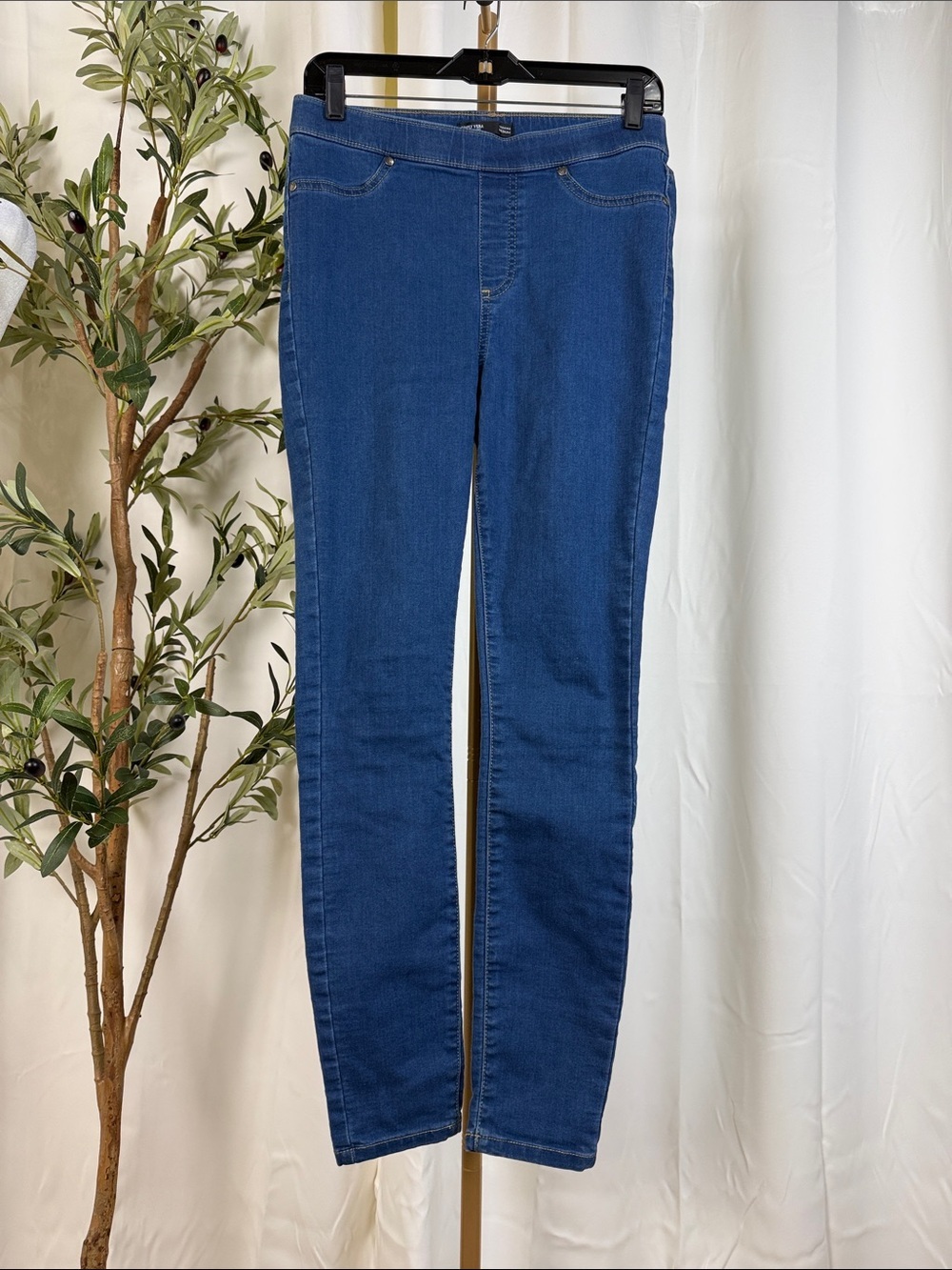 Simply Vera Wang Slim Stretch Skinny Leggings Jeggings in Blue Sz M (B7)